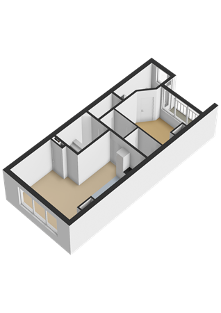 Floorplan - Millinxstraat 24A02, 3081 PN Rotterdam
